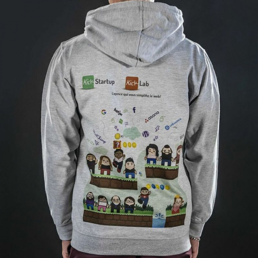 Kick Startup : des sweats zippés personnalisés pour offrir à ses collaborateurs